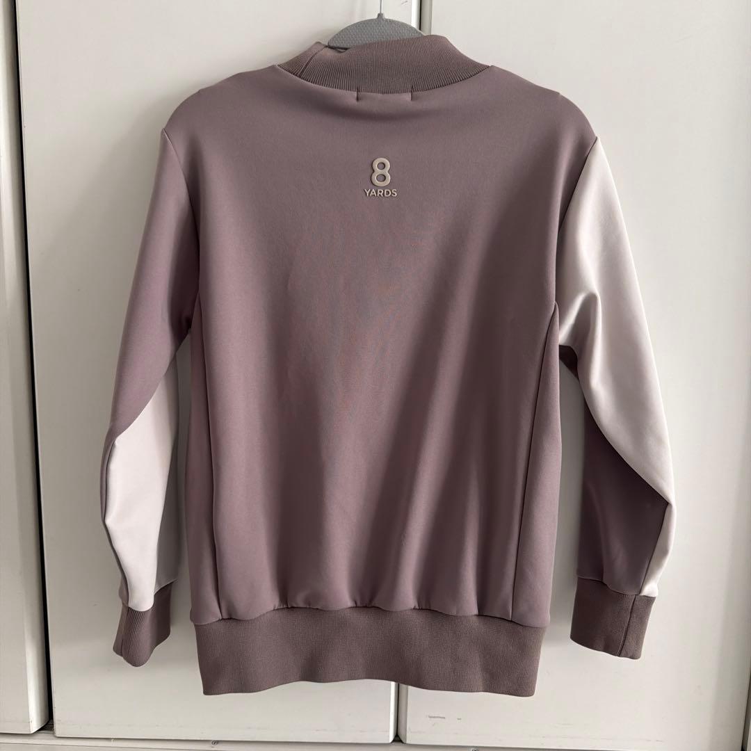 【美品】8YARDS ハチヤーズ ウィメンズ　モックネックトレーナー モカ