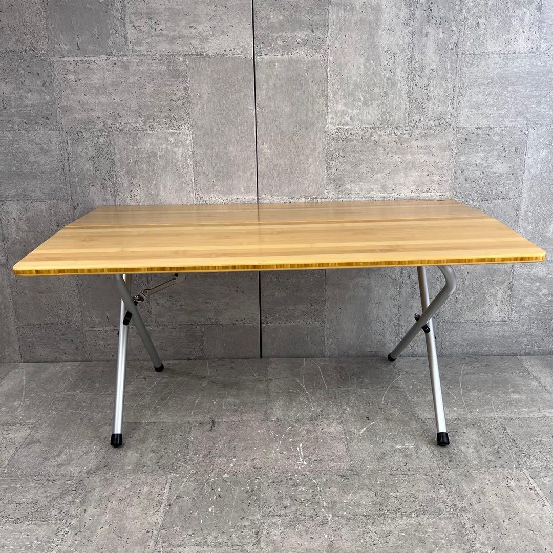 廃盤品 peak ワンアクションローテーブル竹 LV-100T