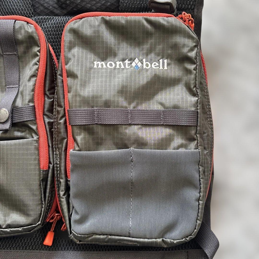 【美品】mont-bell フィッシングベスト モンベル チェストタックルパック