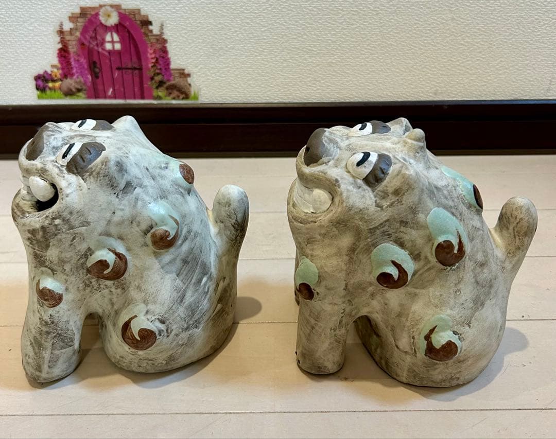 陶器製シーサー 2体セット