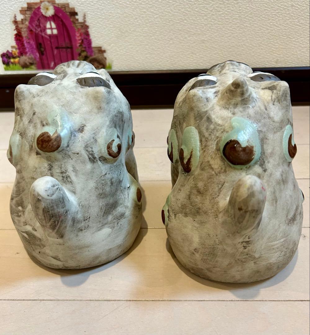 陶器製シーサー 2体セット