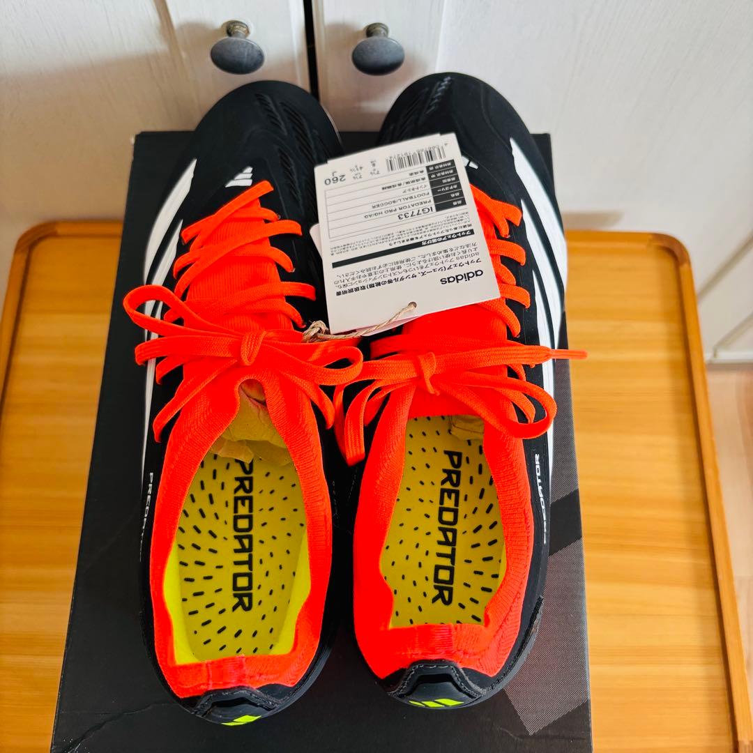 新品箱入【adidas✴︎PredatorPRO✴︎サッカーシューズ】26cm✴︎黒
