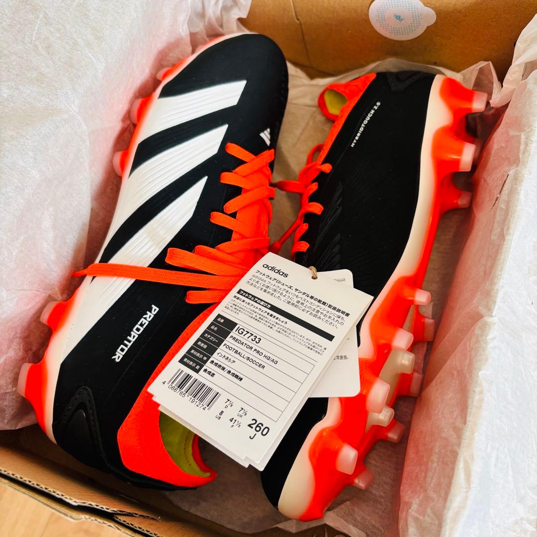 新品箱入【adidas✴︎PredatorPRO✴︎サッカーシューズ】26cm✴︎黒