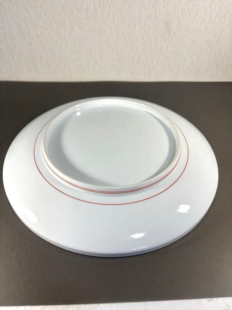 【人間国宝】 14代酒井田柿右衛門 濁手 牡丹菊文 皿27.8cm 本人作 美品