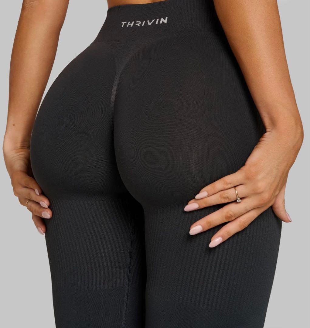 thrivin レギンス　チャーコールグレー