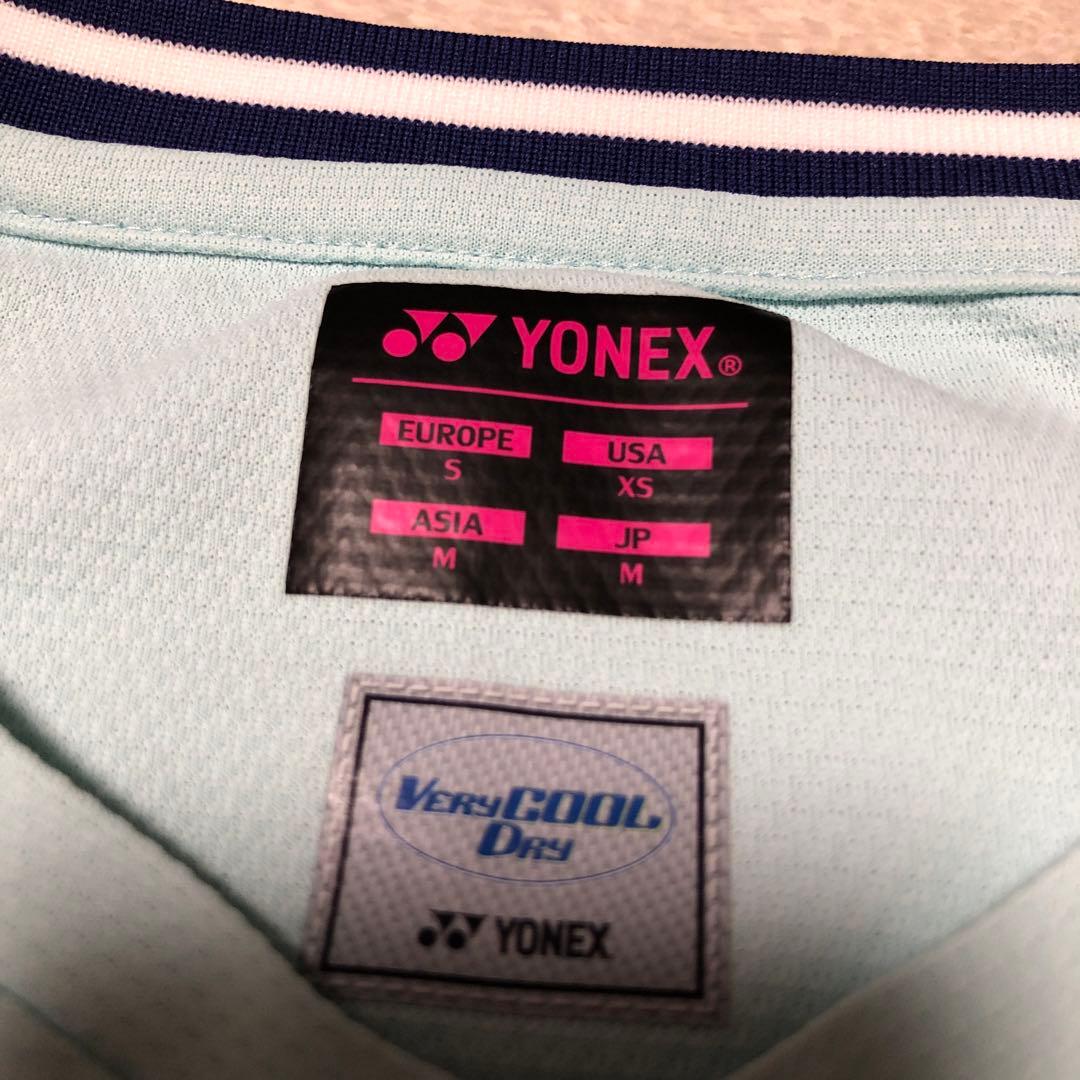 YONEX バドミントンシャツ スカイブルー　　日本代表　ウィメンズシャツ
