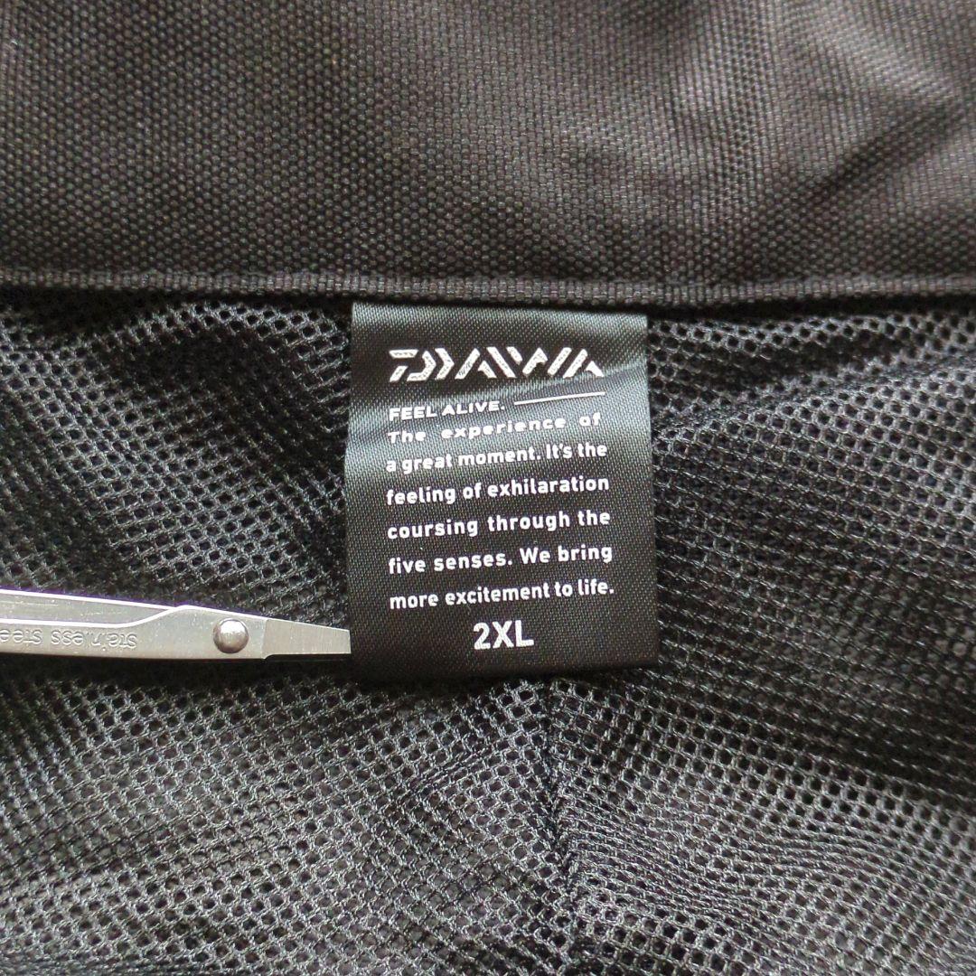 ダイワ プロテクトパンツ DP-8103 オーバーパンツ フィッシング黒 2XL