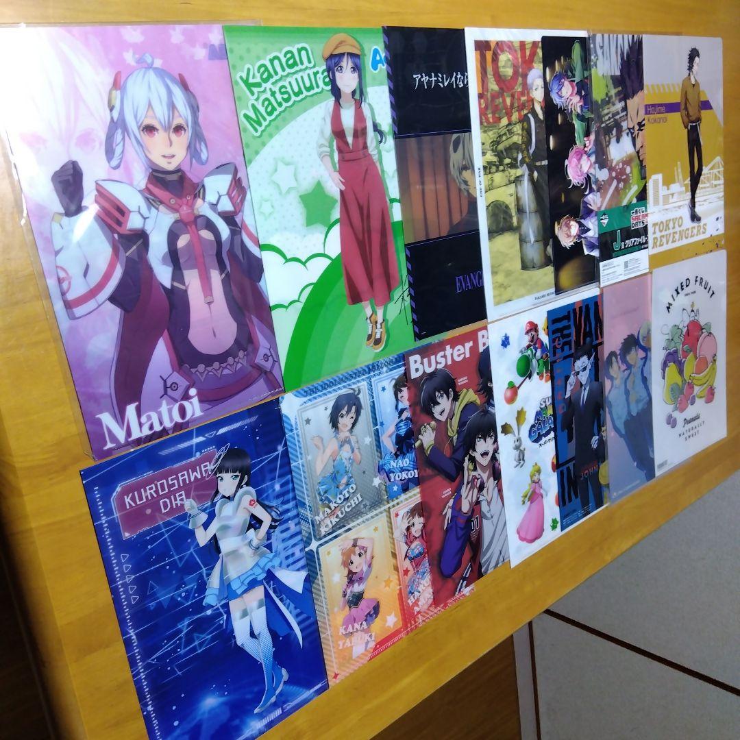 アニメ ノンジャンル 美少女系など　Ａ−４クリアファイル まとめ売り大量２５０枚