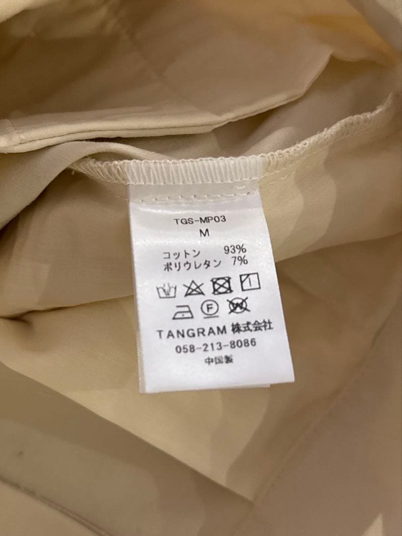 新品未使用THIGERIA タングラム　パンツ　チノパン　ゴルフ　ライトベージュ