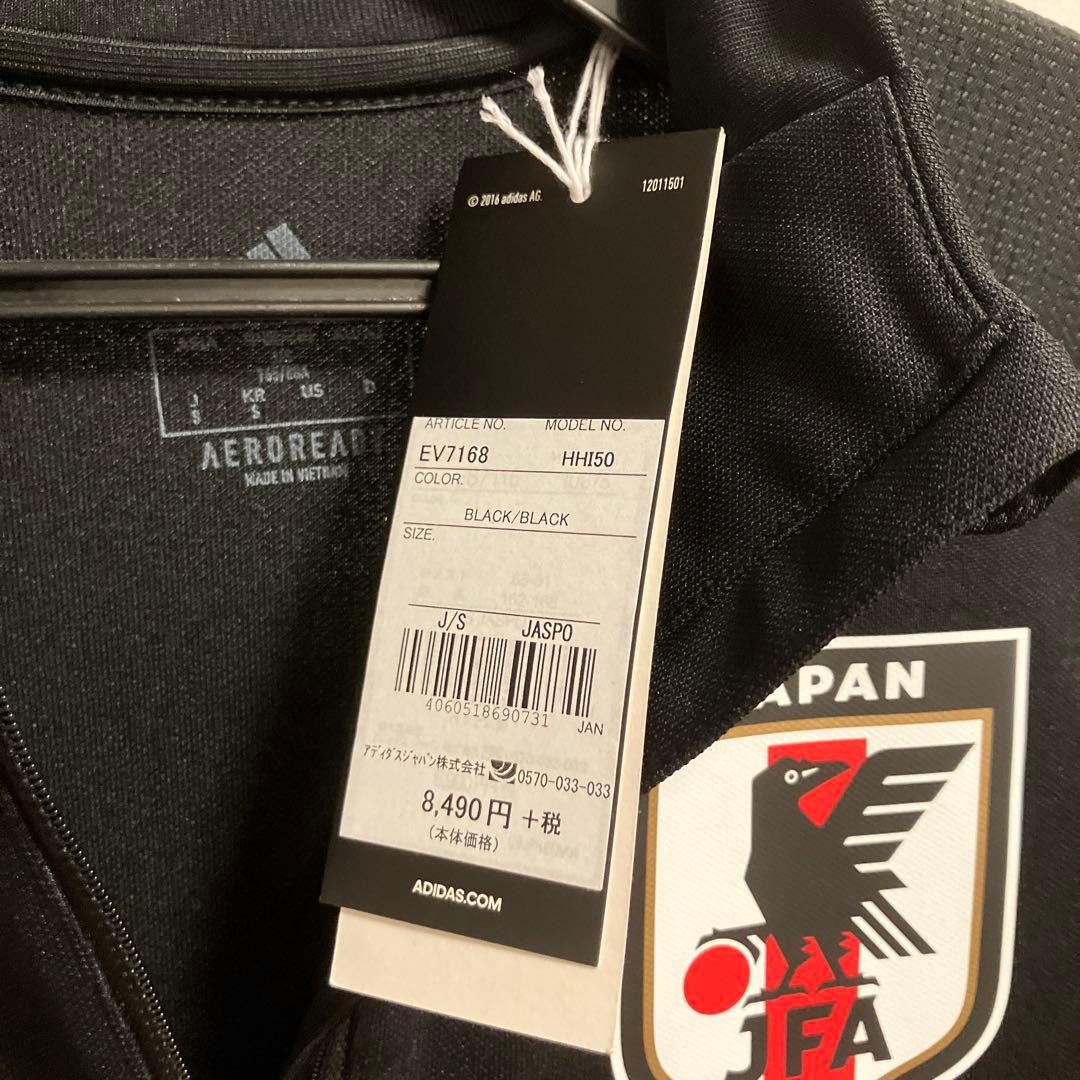 adidas 日本代表 ジップアップウェア J/S ブラック上下セット