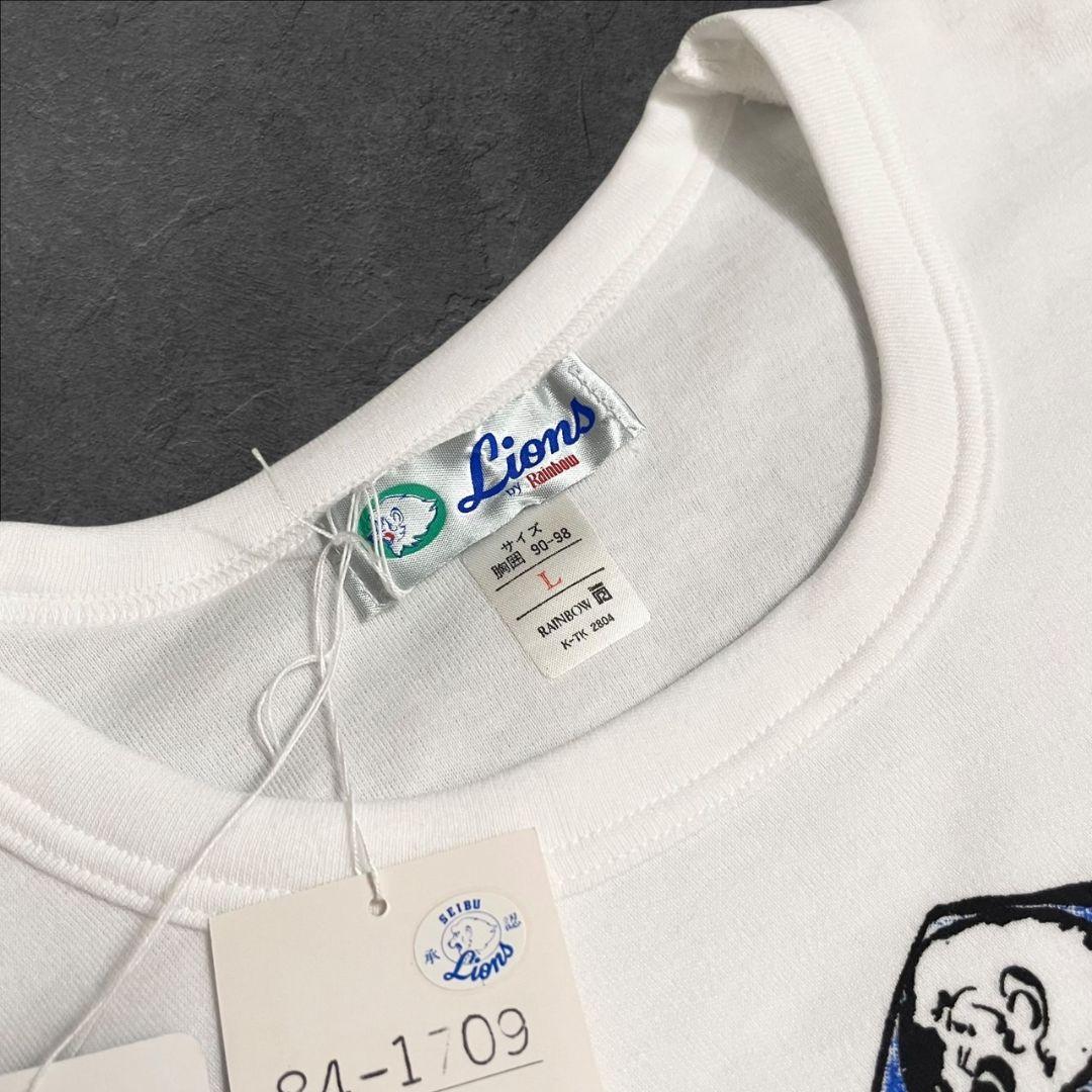◎注目度抜群/40年以上保管品◎★西武ライオンズ　土井正博★半袖　Tシャツ★M★
