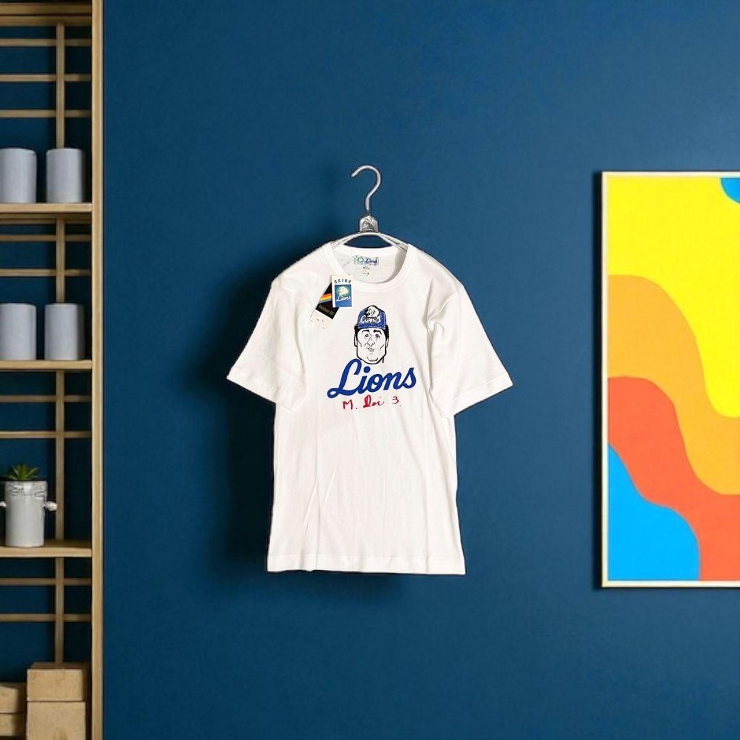 ◎注目度抜群/40年以上保管品◎★西武ライオンズ　土井正博★半袖　Tシャツ★M★