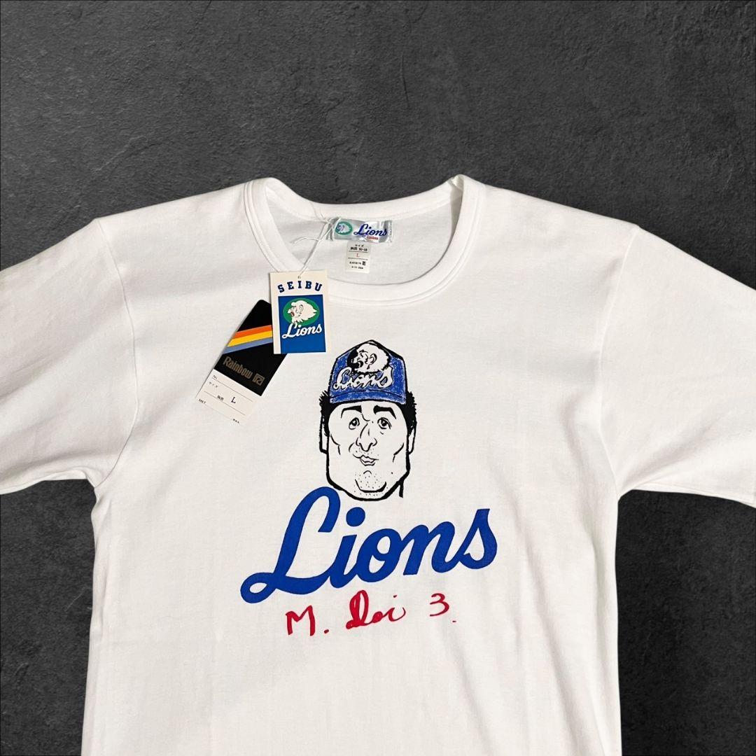 ◎注目度抜群/40年以上保管品◎★西武ライオンズ　土井正博★半袖　Tシャツ★M★