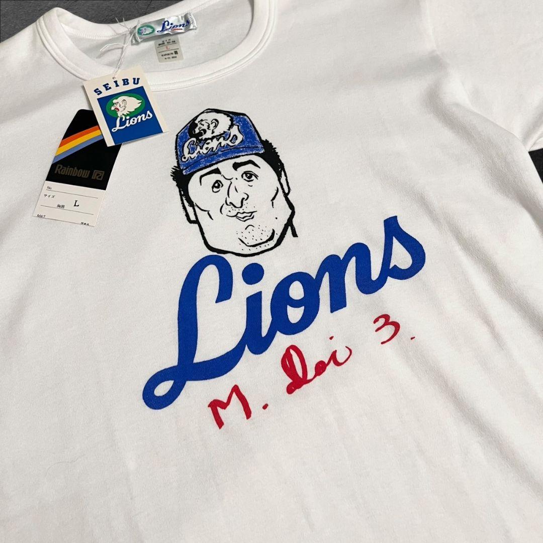 ◎注目度抜群/40年以上保管品◎★西武ライオンズ　土井正博★半袖　Tシャツ★M★