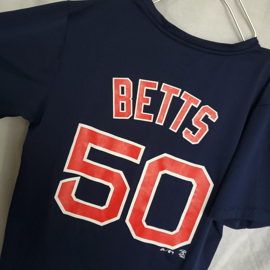 Majestic MLB レッドソックス ベッツ 半袖 Tシャツ 野球