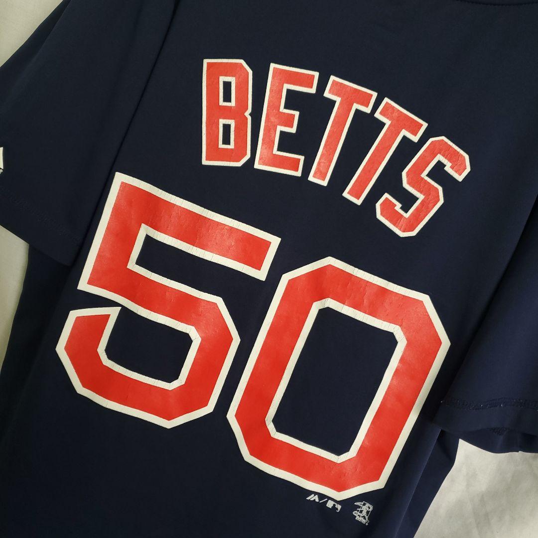 Majestic MLB レッドソックス ベッツ 半袖 Tシャツ 野球