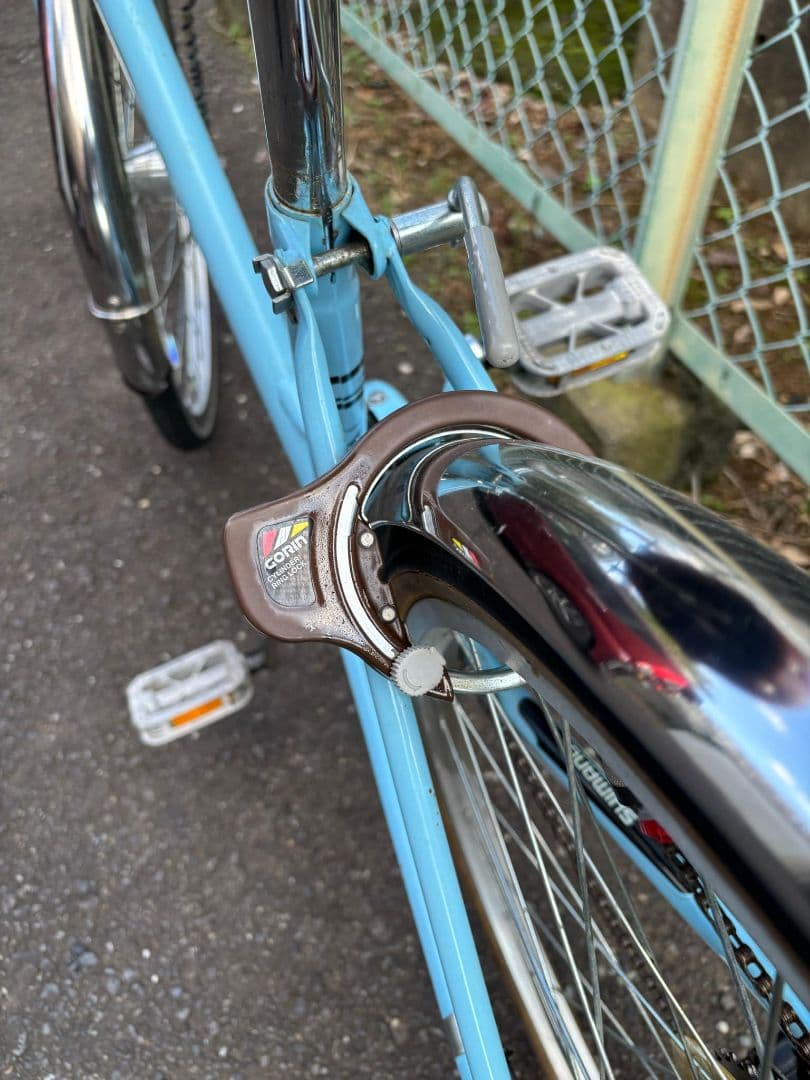24 インチ子供用自転車 ライトブルー 前面バスケット付き(土、日値下げました)