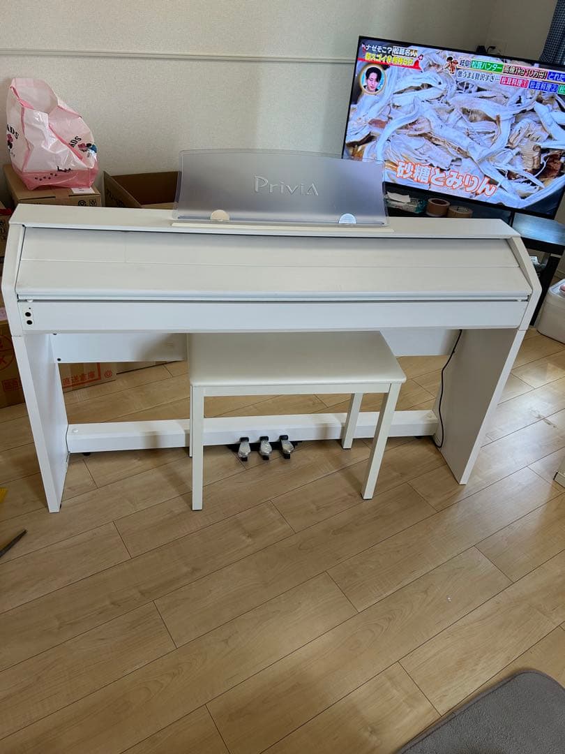 CASIO Privia ホワイト電子ピアノ 椅子付き　PX-760