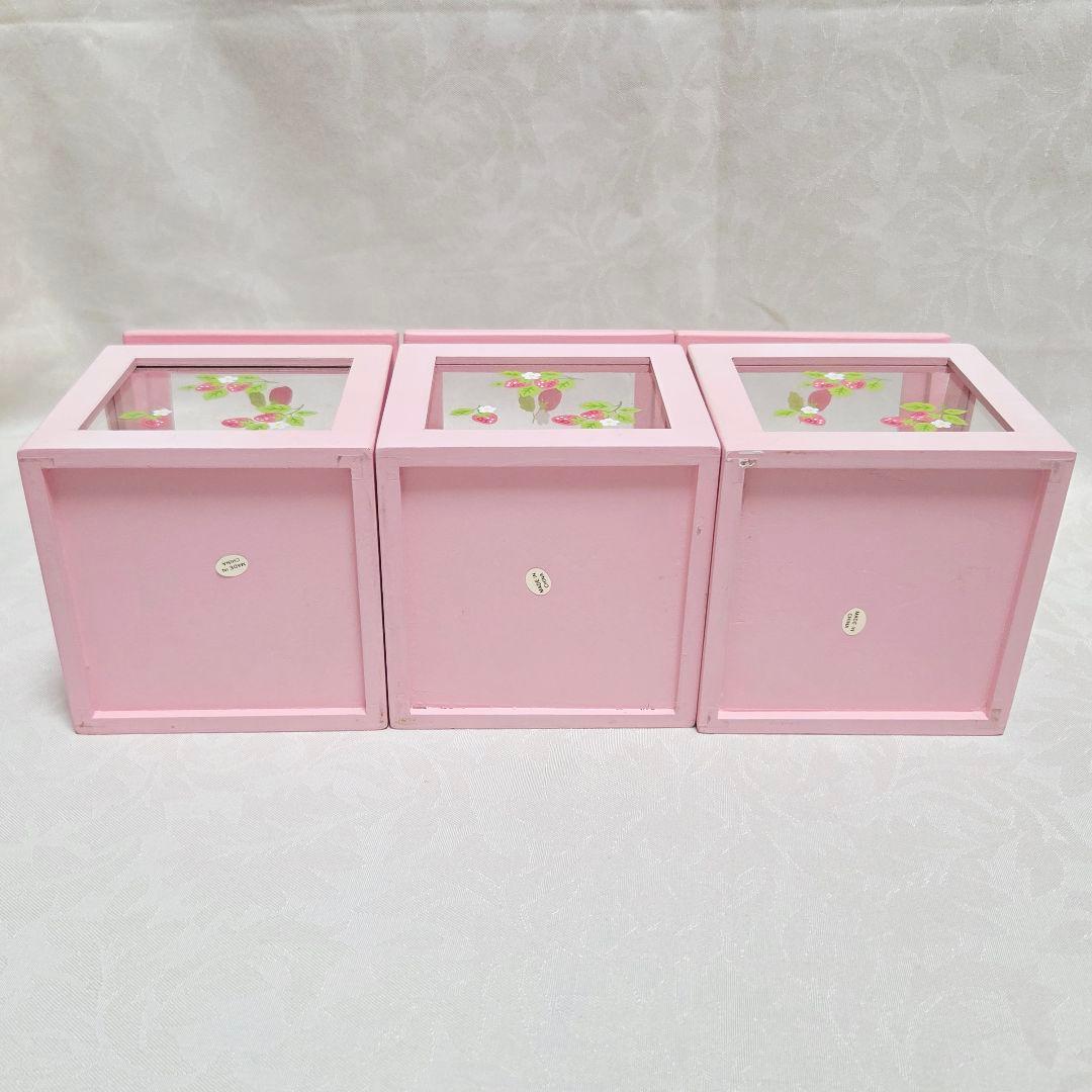 マザーガーデン　いちご　小物入れ　箱　陶器　キャニスター　廃盤　平成レトロ