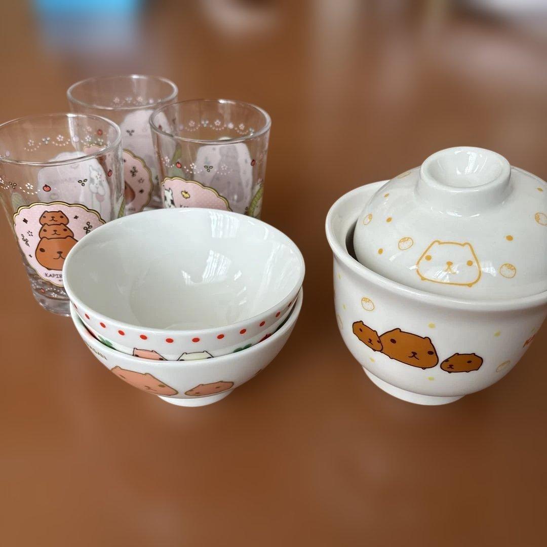 平成レトロ　初期　カピバラさん　茶碗　どんぶり　コップ　食器　まとめ売り
