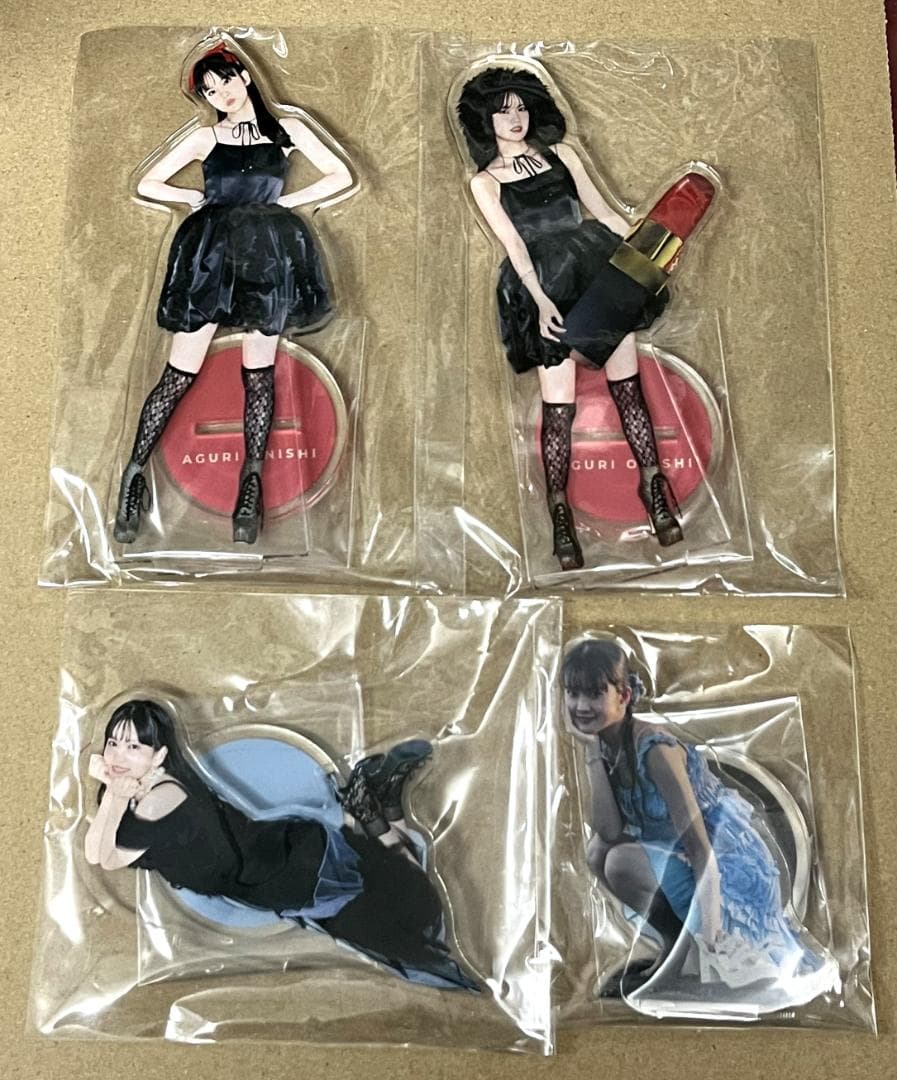 大西亜玖璃 あぐぽんガラポン アクリルスタンド 4種セット