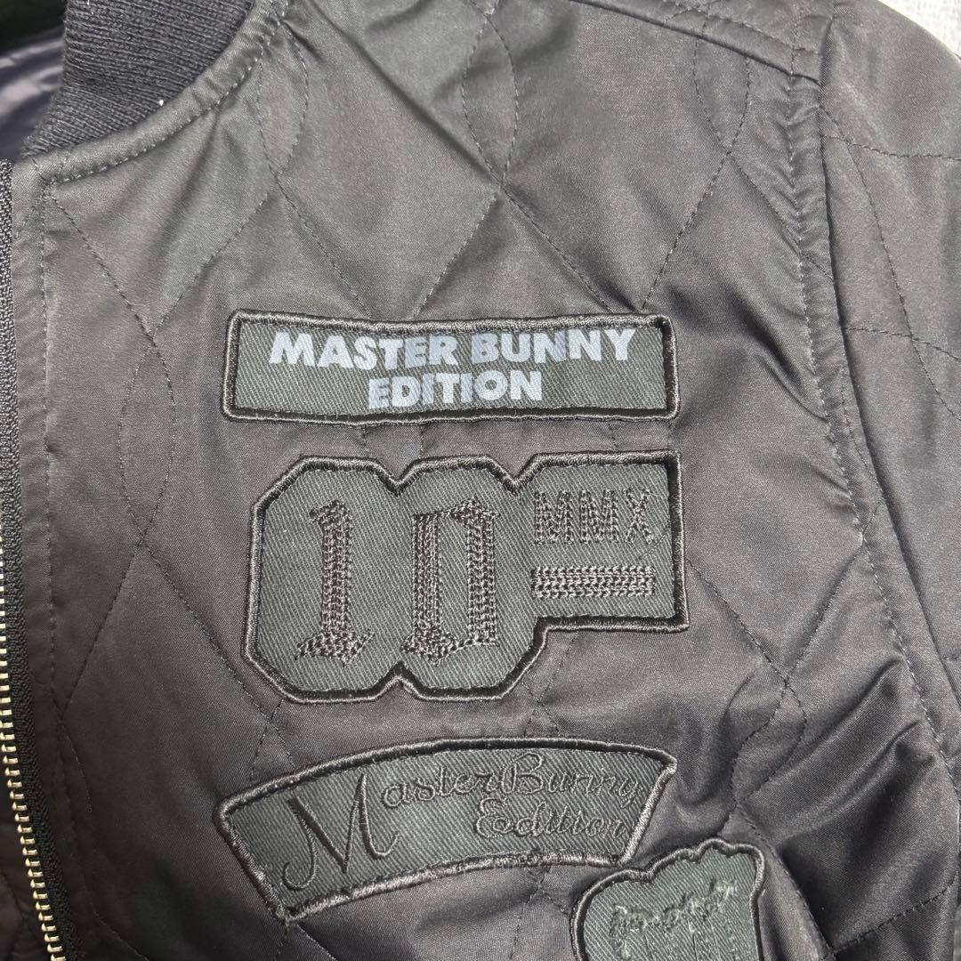 【超美品】マスターバニー ブルゾン 黒ブラック サイズ0 キルティング ワッペン