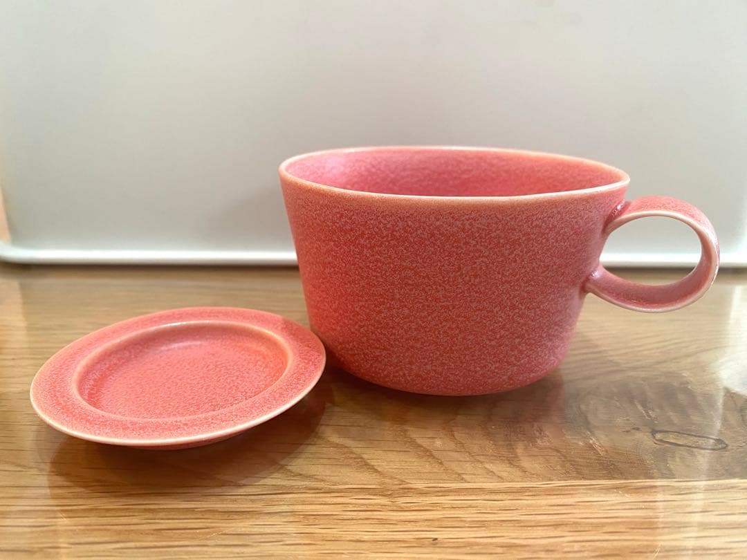 イイホシユミコ　アンジュール　ピンク　カップ　豆皿