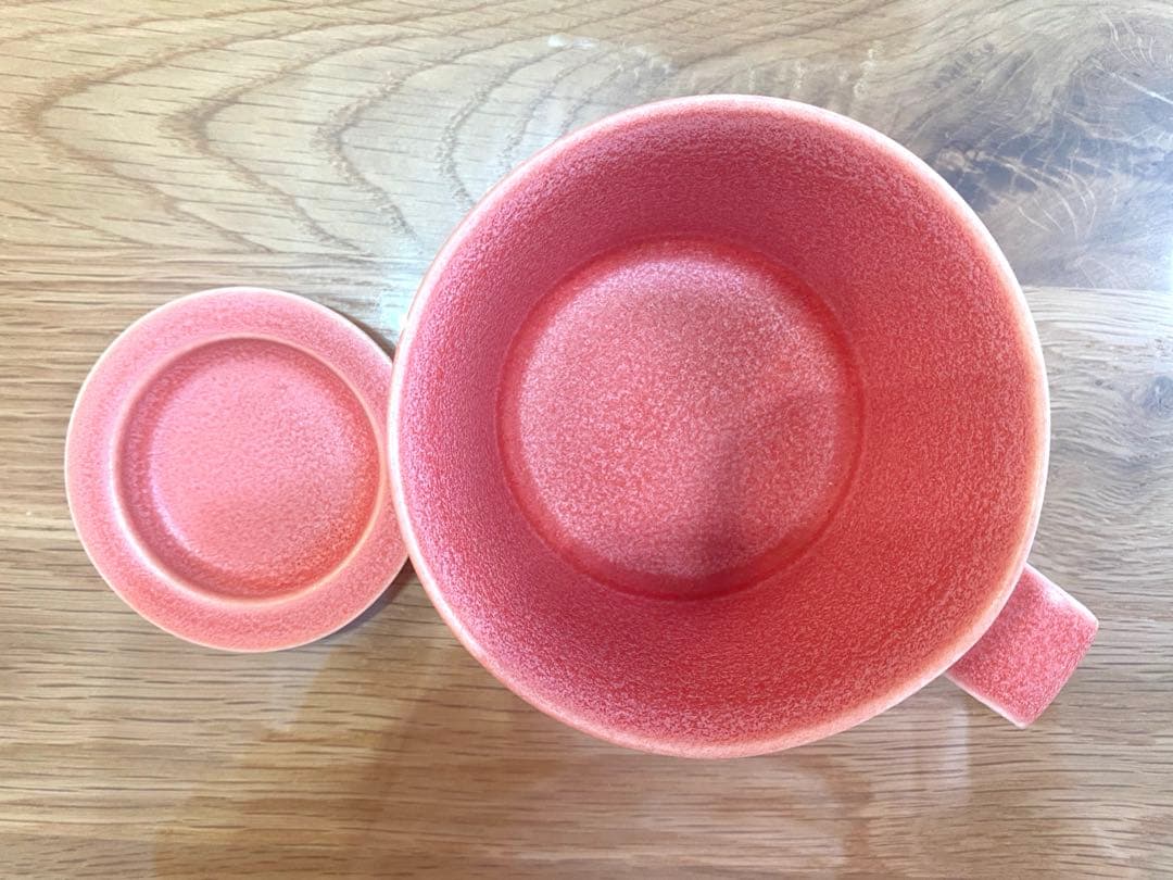イイホシユミコ　アンジュール　ピンク　カップ　豆皿