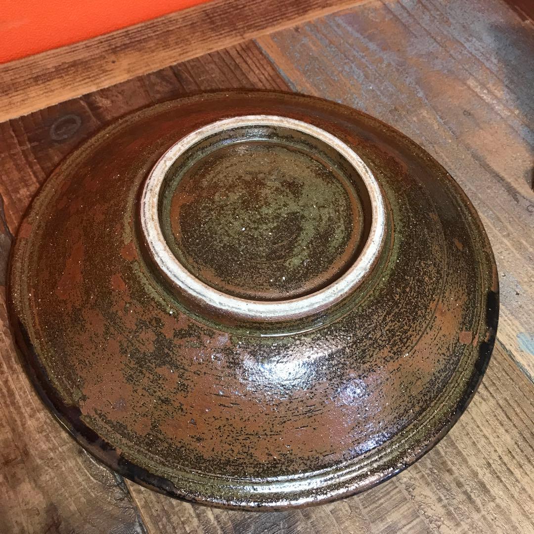 読谷山焼　北窯　やちむん　沖縄　壷屋焼　大皿　直径25cm