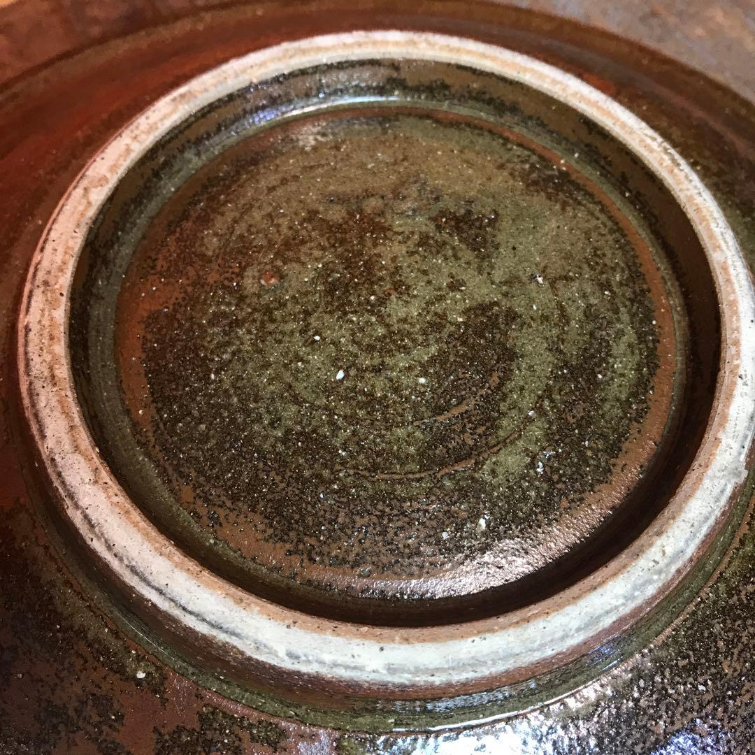 読谷山焼　北窯　やちむん　沖縄　壷屋焼　大皿　直径25cm