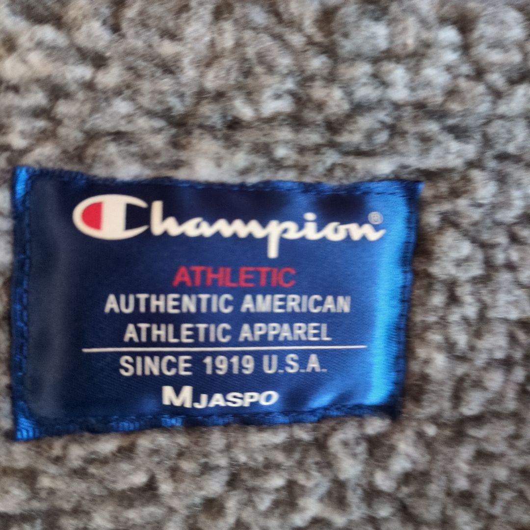 Champion フード付きロングベンチコート ブラック