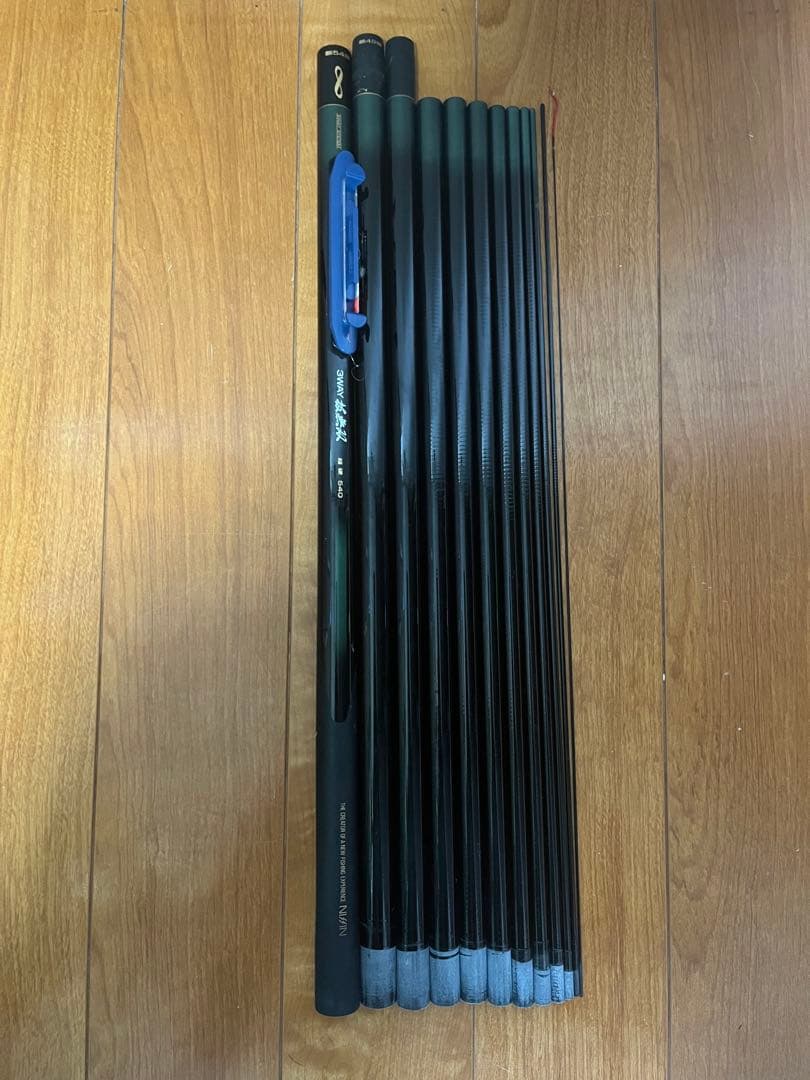 中古 nissin 抜無双 3way 調硬 540 宇崎日新 渓流竿