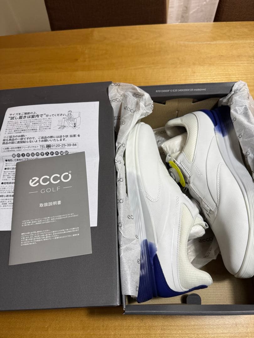 ECCO GOLF S-THREE ホワイト/ブルー EU 44 最終値下げ
