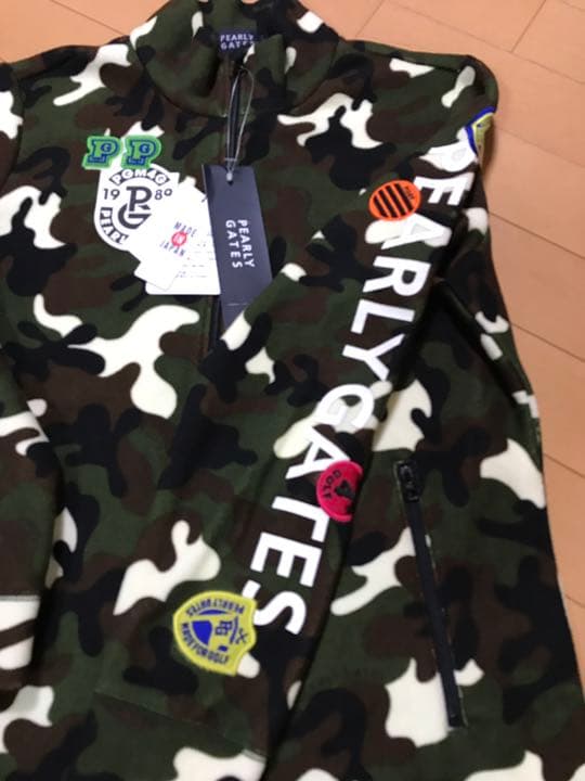 暖か！　パーリーゲイツ カモフラ　ワッペン アウター　タグ付新品