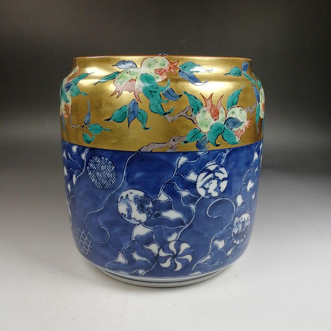 Ｗ３５０　皆具　『祥瑞金襴手　皆具』『平安　玉堂窯 造』　共箱　茶道具