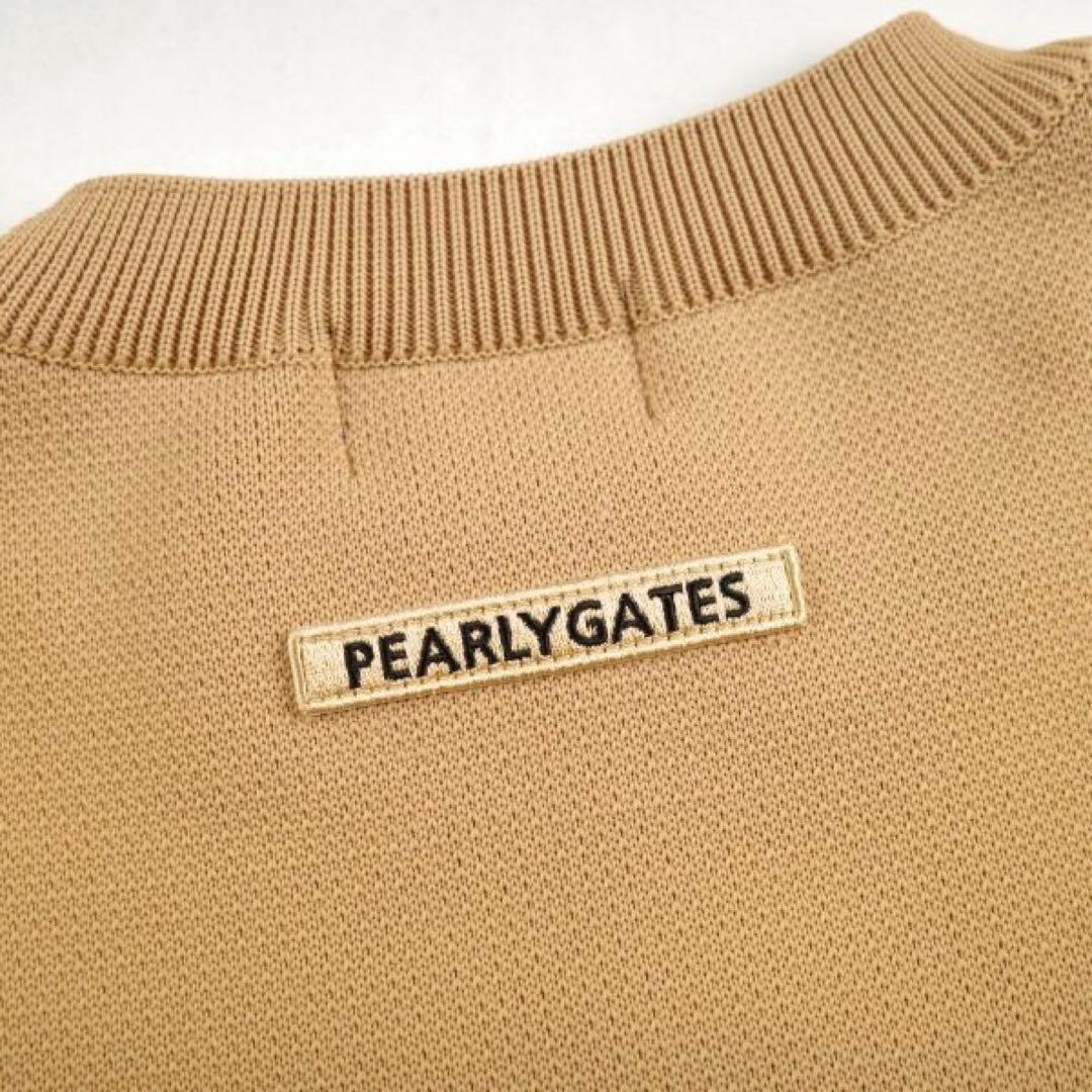 【PEARLY GATES】メンズ レオパード柄クルーネックニット プルオーバー