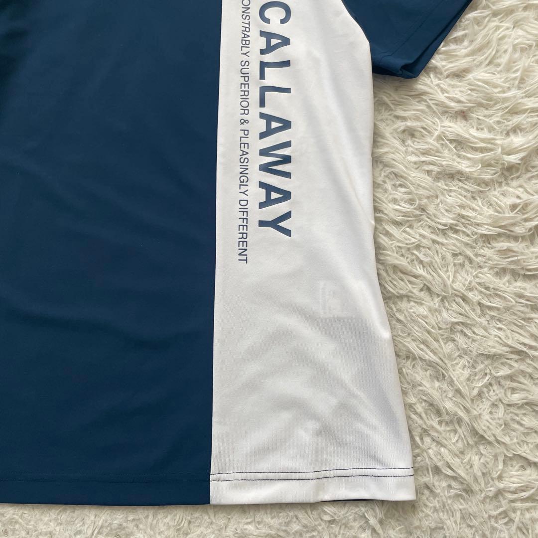 タグ付き　Callaway モックネック　半袖　シャツ　ストレッチ素材　速乾