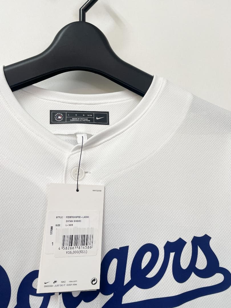 新品 DODGERS 公式ユニフォーム 17 大谷翔平 L サイズ NIKE