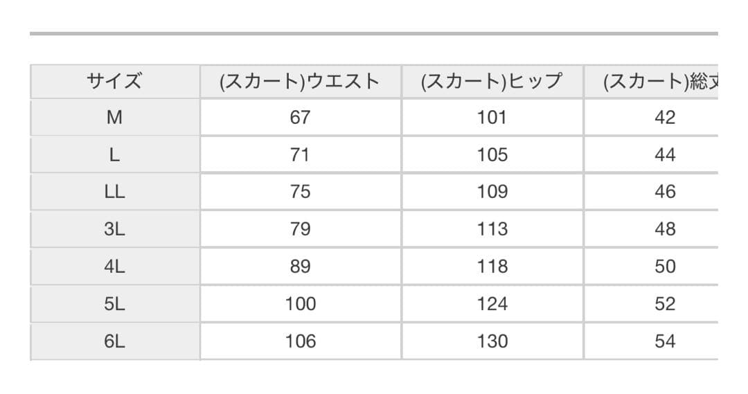 FILA GOLF マルチストレッチマットスカート　6L 大きいサイズ