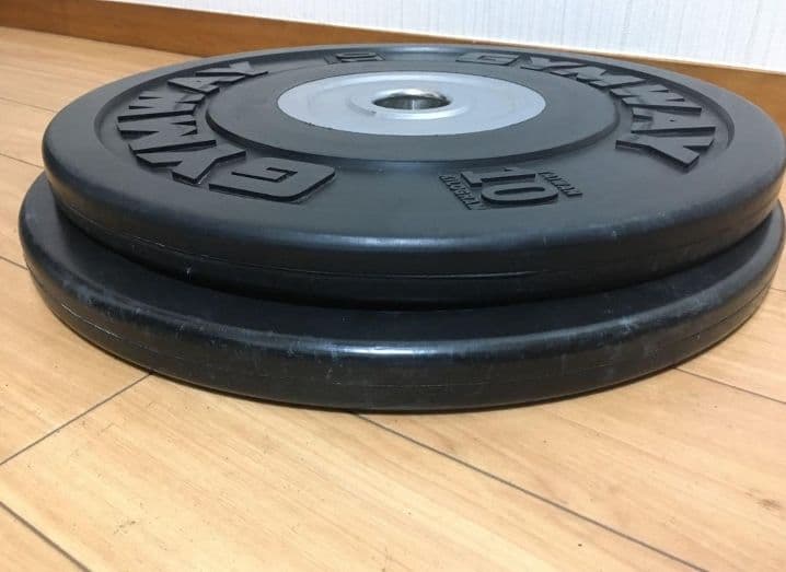 GYMWAYバンパープレート10kg x 2枚