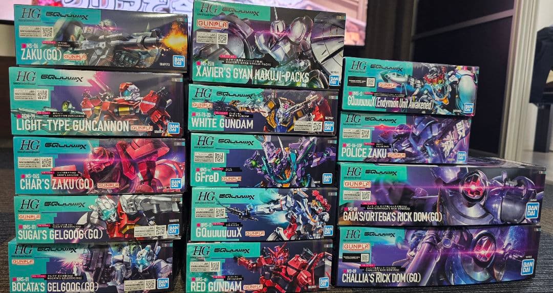 HG1/144 GQuuuuuuXジークアクス 14体 まとめ売り　新品未組立て