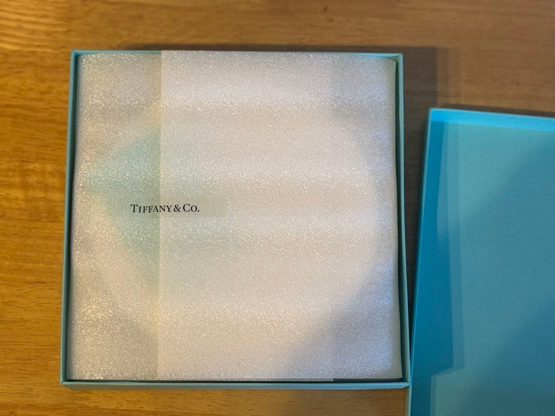 未使用品　Tiffany＆Co　プラチナブルーバンド　ペアプレート　箱付き