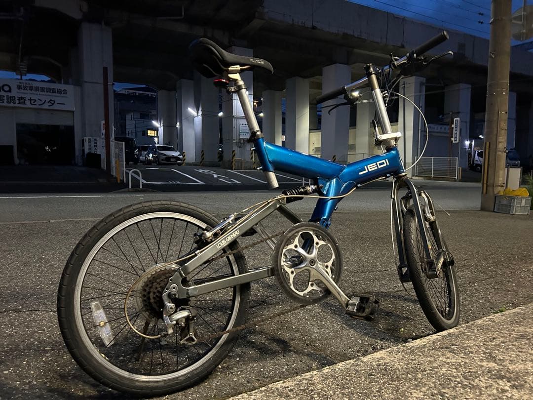 kimoolish専用ルイガノ「JEDI 」ブルー&ガンメタ自転車ミニベロです。