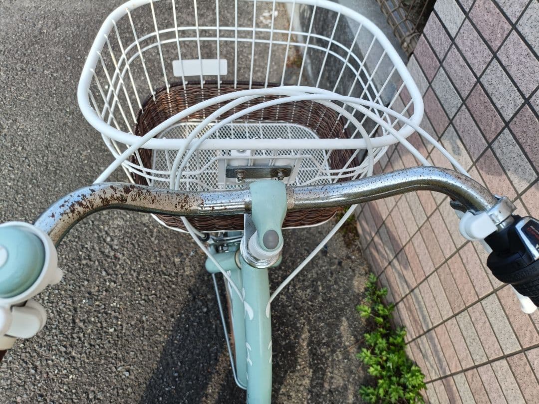 【引取限定】マハロエル　6段変速　子供用自転車　ミントグリーン
