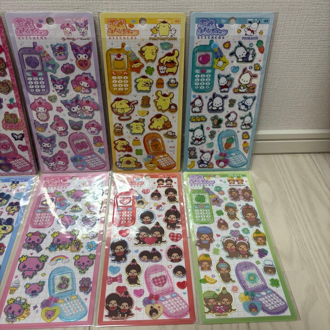 yちゃん平成はっぴーフォン サンリオ たまごっち もんちっち10枚セット