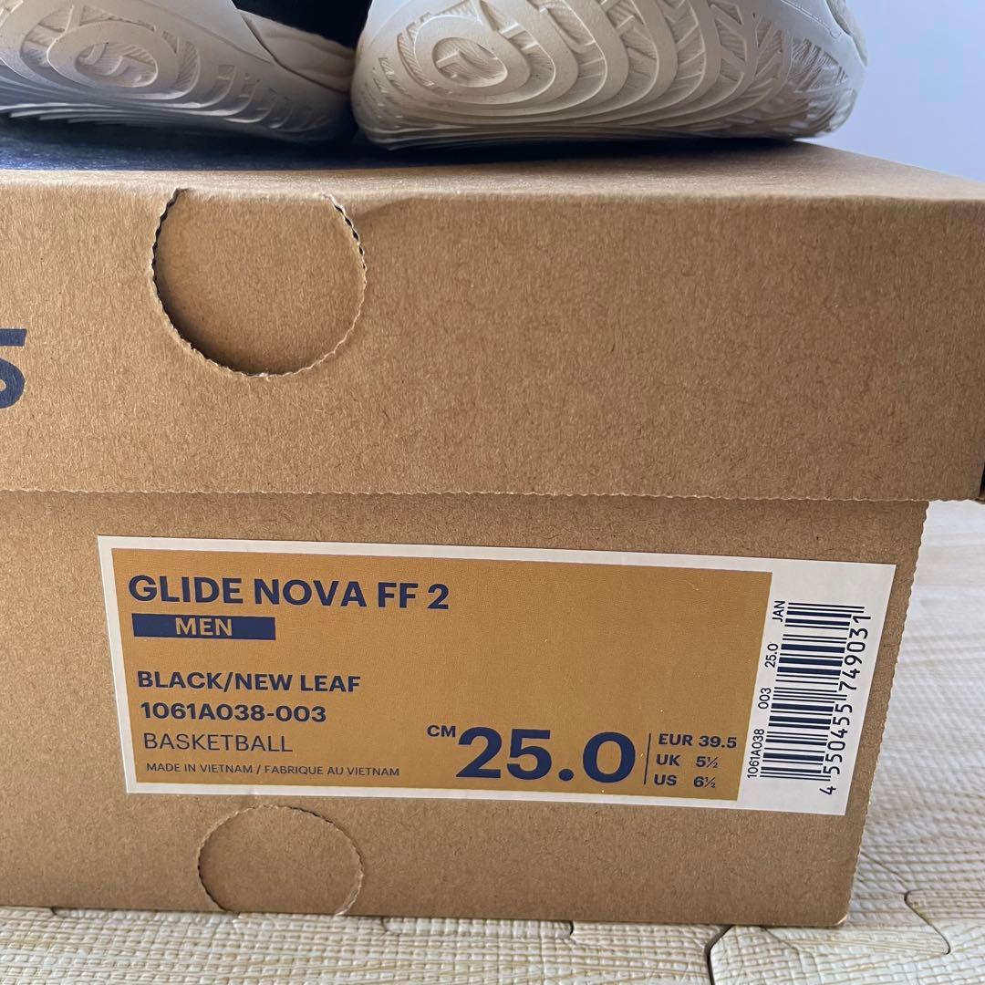 新品未使用　asics バスケットボールシューズ 黒　25