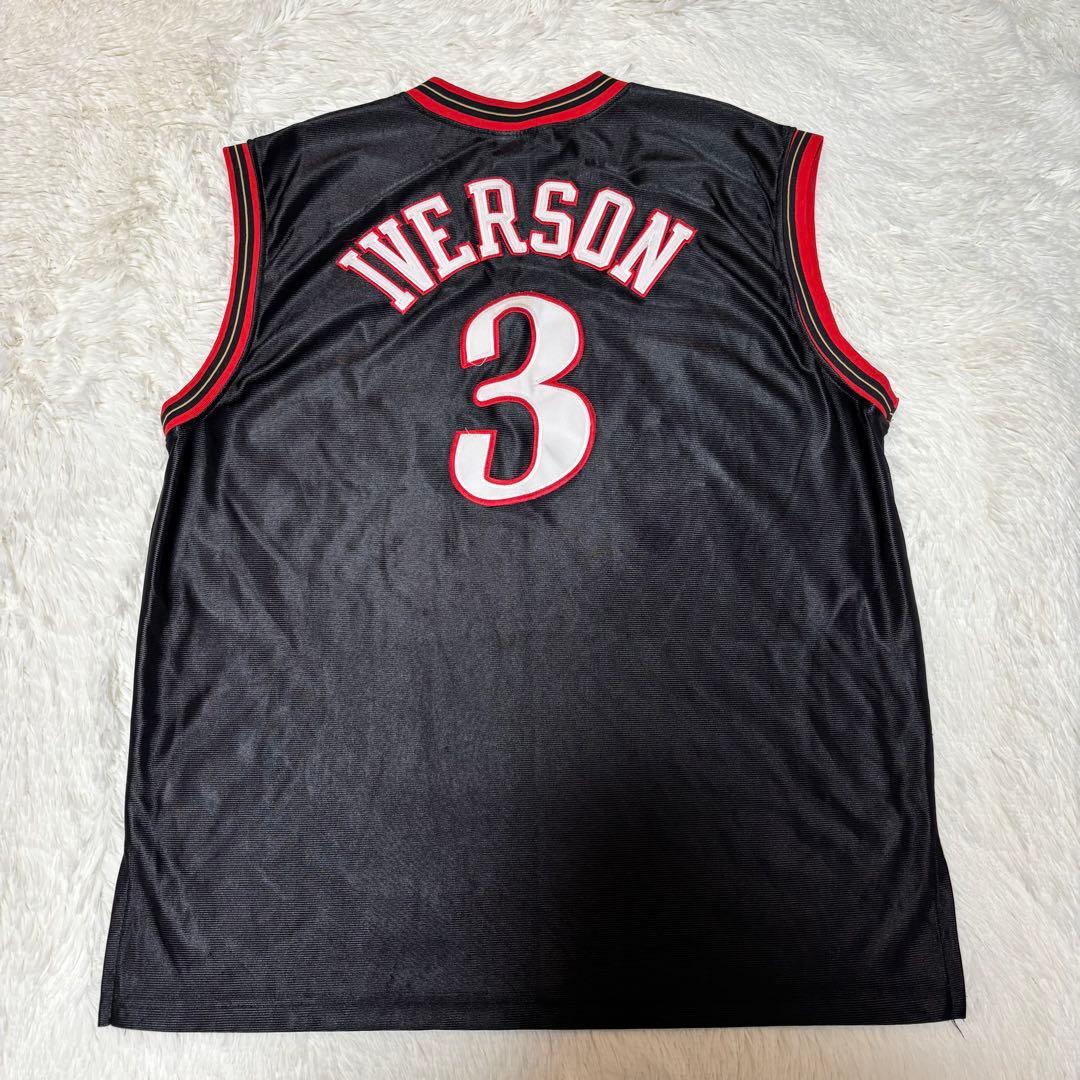 Iverson Sixers ユニフォーム ブラック 48