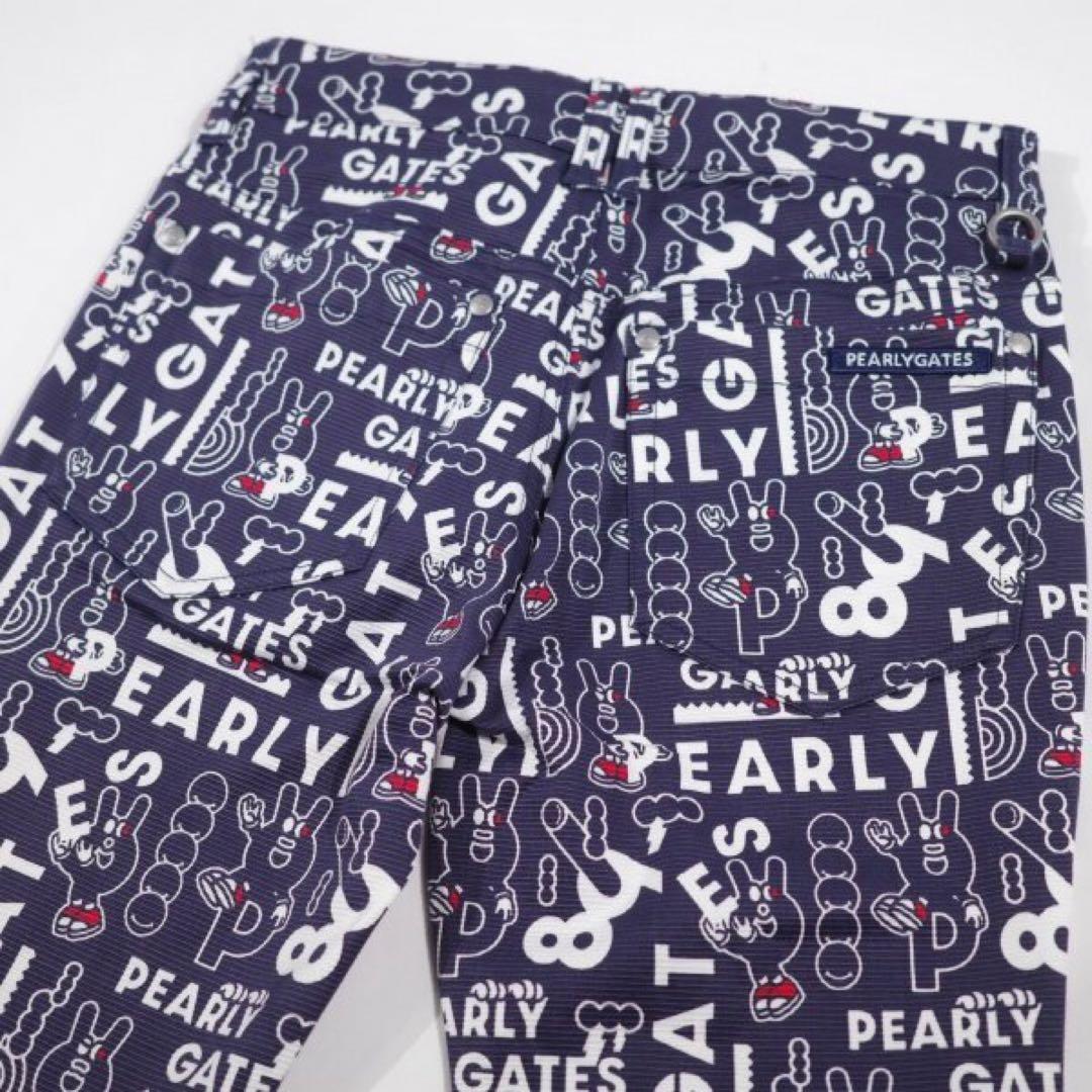 【PEARLY GATES】ロゴ ストレッチロングパンツ グログランPG 0番S
