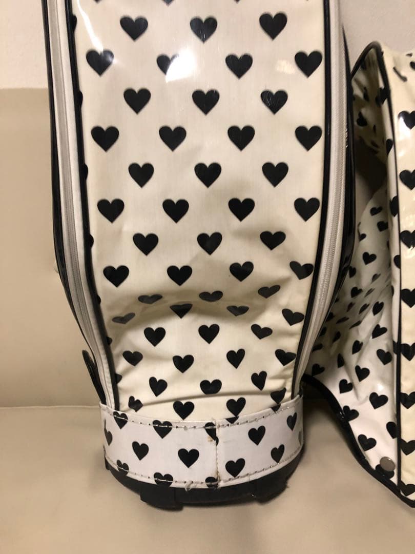 【送料込み】美品　le coq sportif ルコック キャディバッグ　ハート