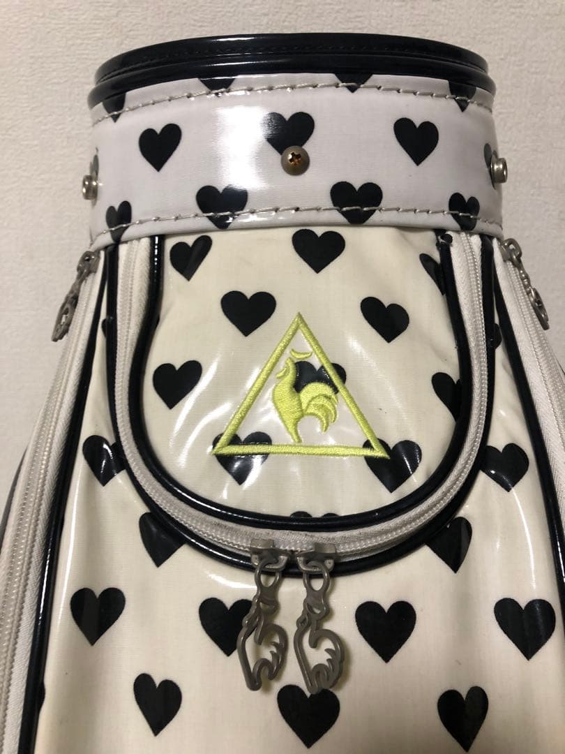 【送料込み】美品　le coq sportif ルコック キャディバッグ　ハート